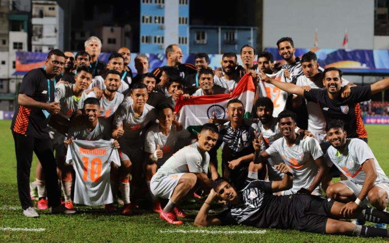 India crush Nepal to lift SAFF Championship