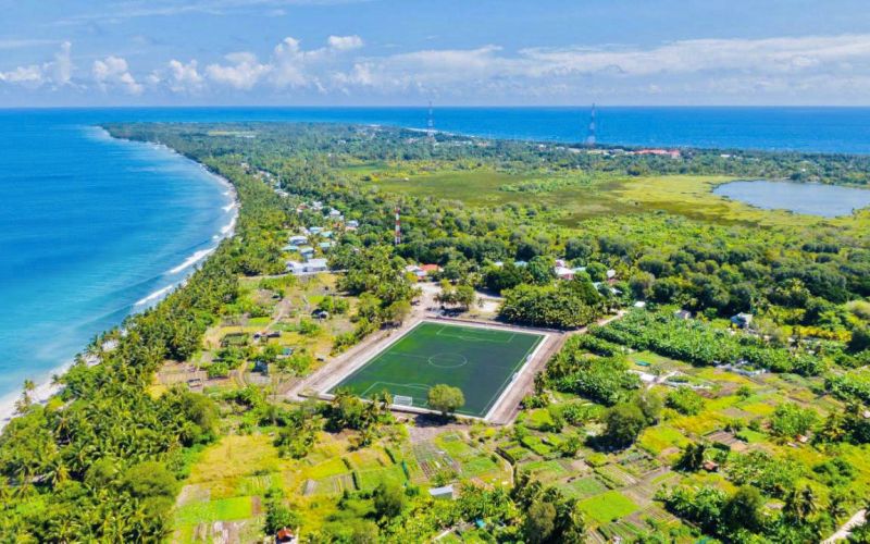 Gov't Completes First Phase of Fuvahmulah City Football Ground