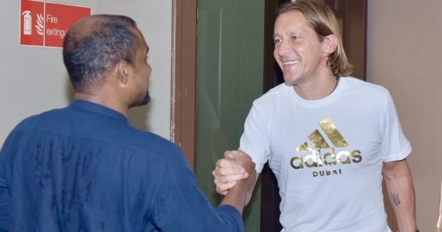 Real Madrid legend Míchel Salgado arrives Maldives.