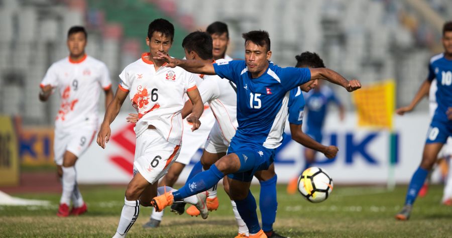 Nepal thrashes Bhutan