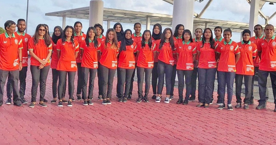 Maldives National Women's Team depart for Asian Games