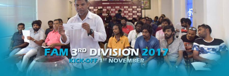 FAM 3rd Division football tournament to kick-off on 1st November.