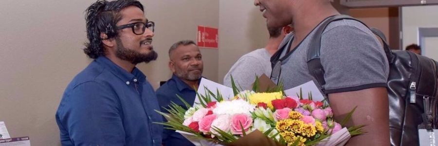 Marcel Desailly arrives in Male' ahead of premier league opening